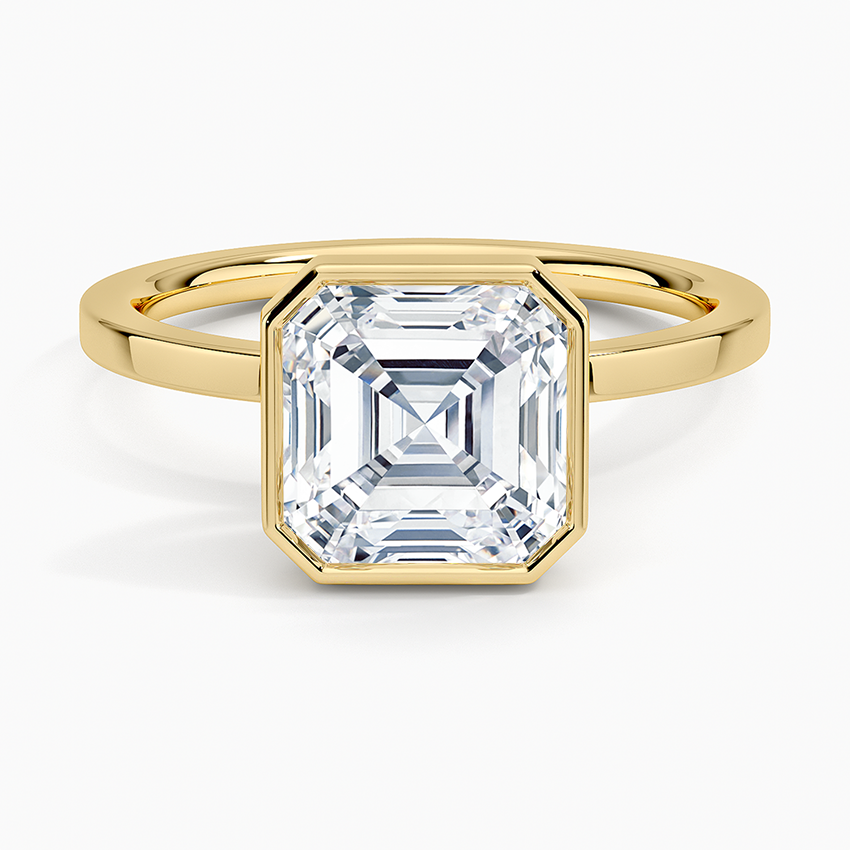 Noemi Bezel Ring - Asscher Cut Center Stone