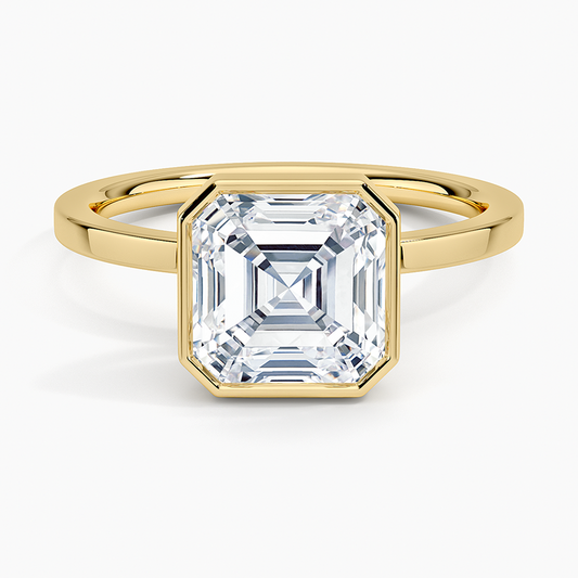 Noemi Bezel Ring - Asscher Cut Center Stone