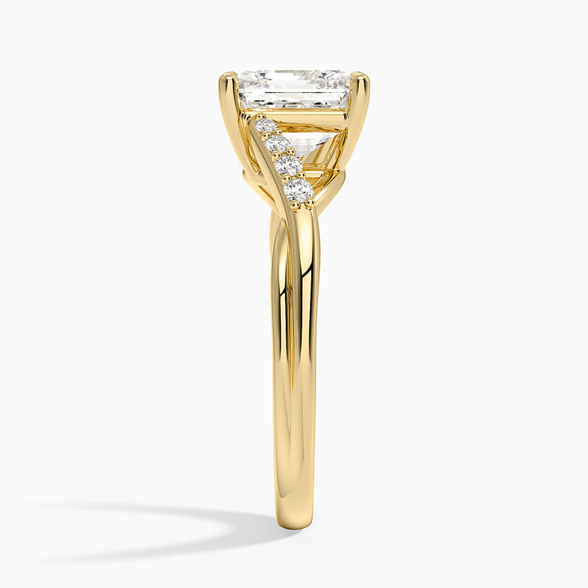 Chamise Diamond Ring (1/15 ct. tw.) - Asscher Cut Center Stone