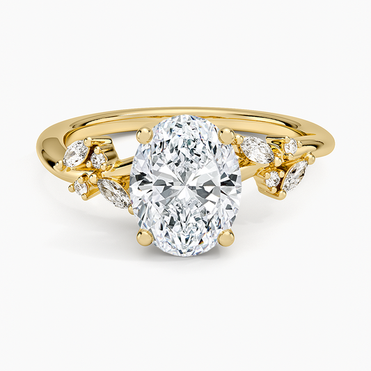 Arden Diamond Ring (1/6 ct. tw.) - Oval Center Stone
