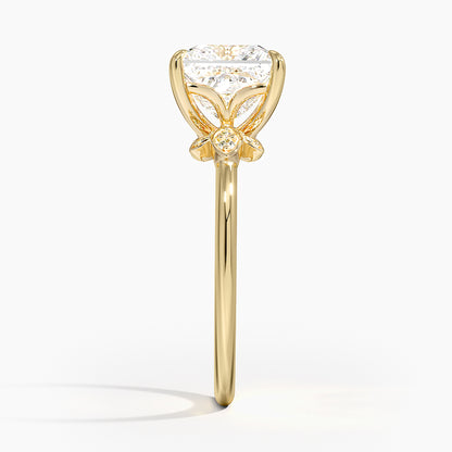 Fiore Diamond Ring - Princess Cut Center Stone