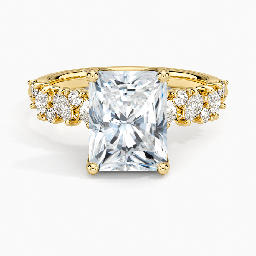 Olivetta Diamond Ring - Radiant Cut Center Stone