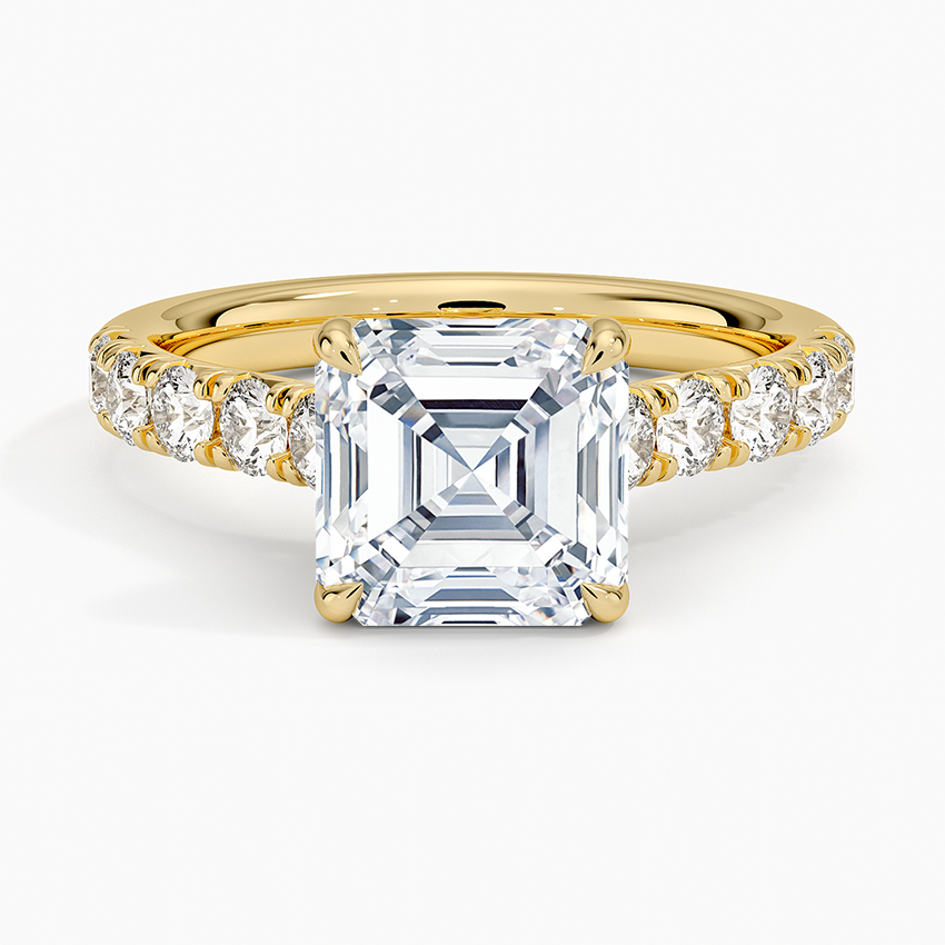 Anthology Half Coverage Diamond Ring (1/2 ct. tw.) - Asscher Cut Center Stone