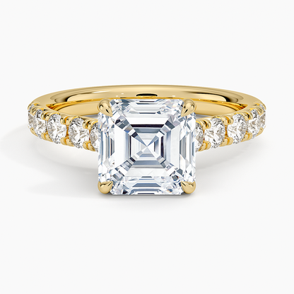 Anthology Half Coverage Diamond Ring (1/2 ct. tw.) - Asscher Cut Center Stone