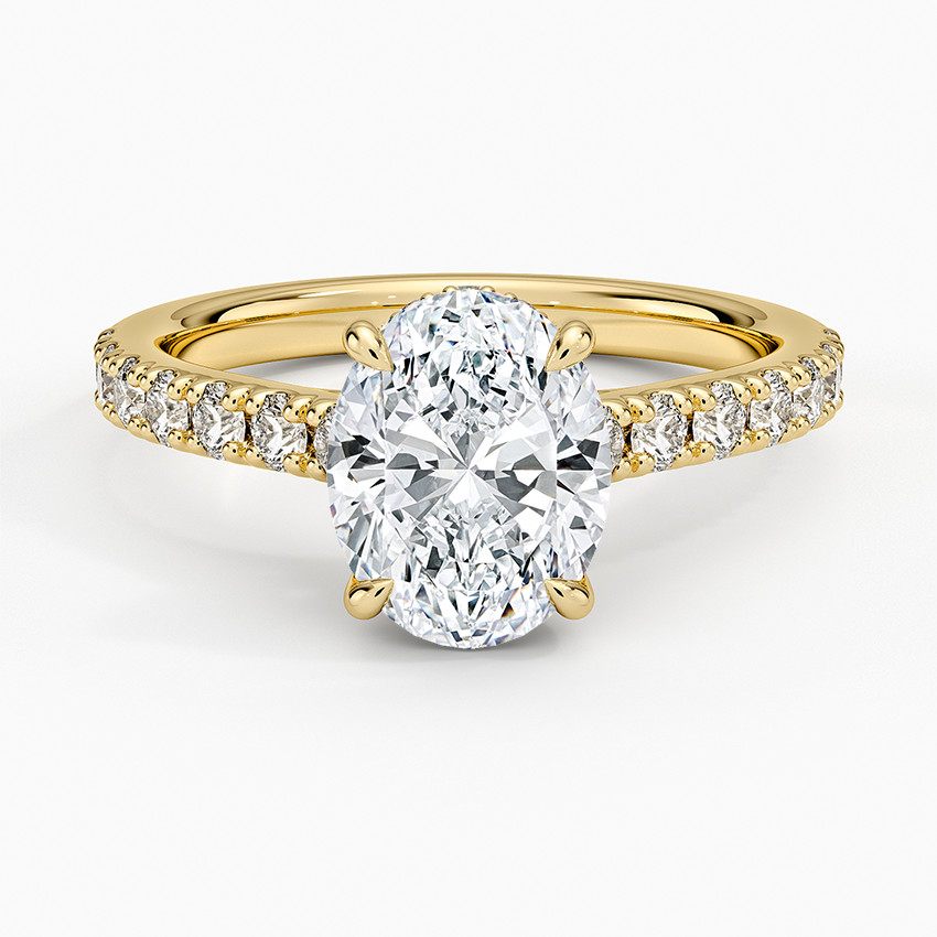 Grand Lissome Diamond Ring - Oval Center Stone