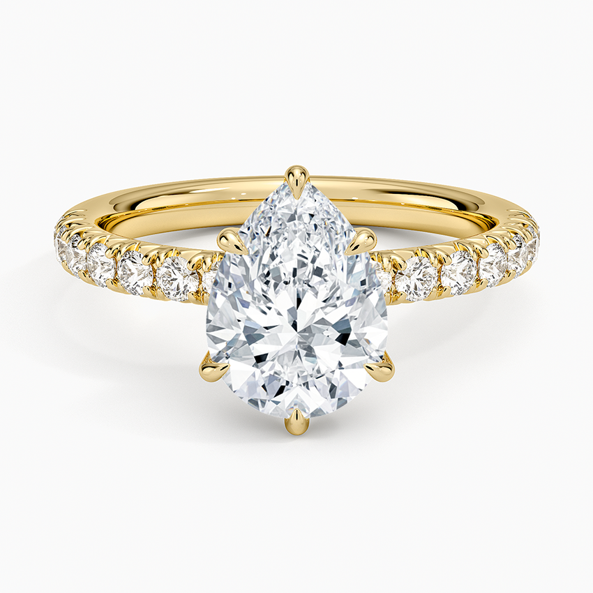 Luxe Amelie Diamond Ring (3/8 ct. tw.) - Pear Center Stone