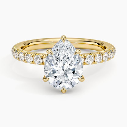 Luxe Amelie Diamond Ring (3/8 ct. tw.) - Pear Center Stone