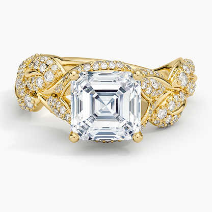 Olivia Diamond Ring (1 ct. tw.) - Asscher Cut Center Stone