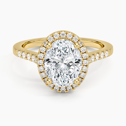 Odessa Halo Diamond Ring (1/5 ct. tw.) - Oval Center Stone