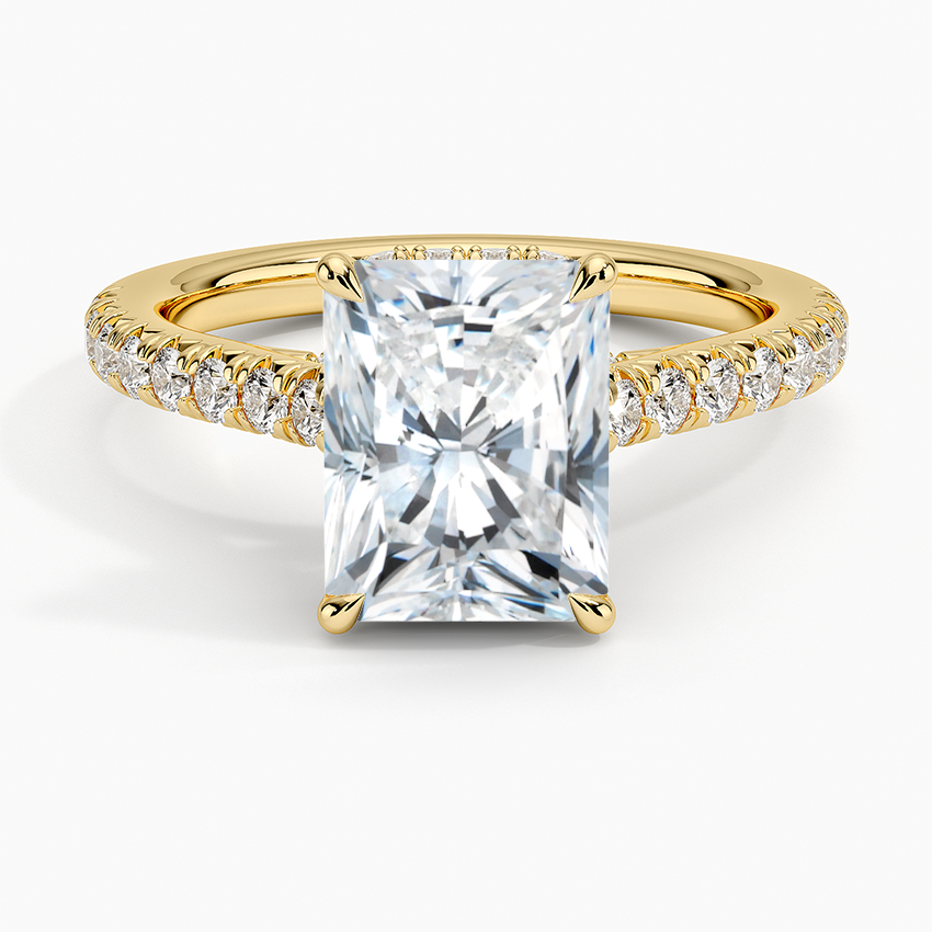 Chantal Diamond Ring - Radiant Cut Center Stone