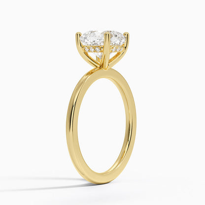 Sydney Perfect Fit Hidden Halo Diamond Ring - Cushion Cut Center Stone