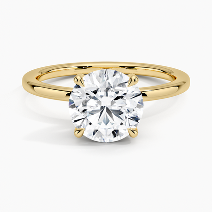 Lumiere 1.5mm Diamond Ring - Round Center Stone