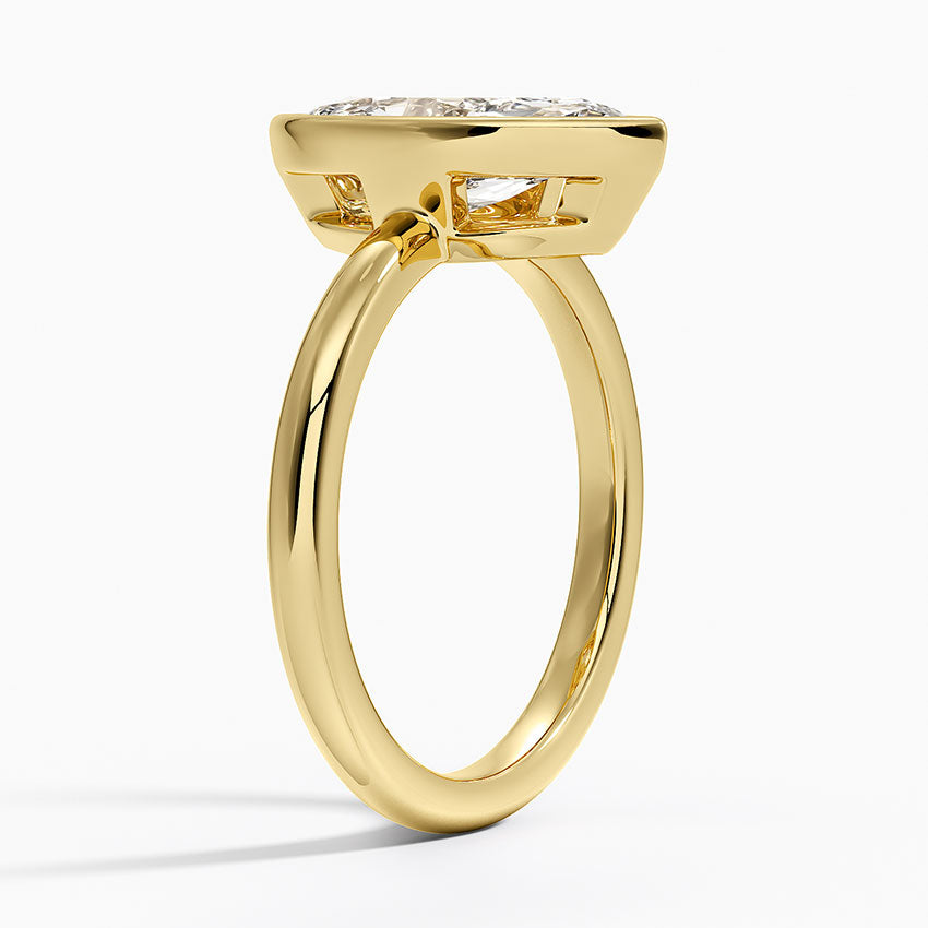 Julietta Bezel Solitaire Ring - Marquise Center Stone
