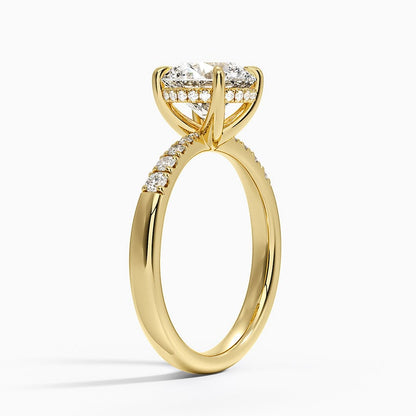 Bella Hidden Halo Diamond Ring (1/5 ct. tw.) - Round Center Stone