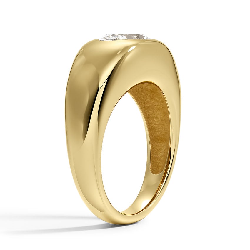 Sloane Flush Set Solitaire Dome Ring