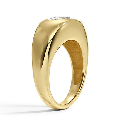 Sloane Flush Set Solitaire Dome Ring