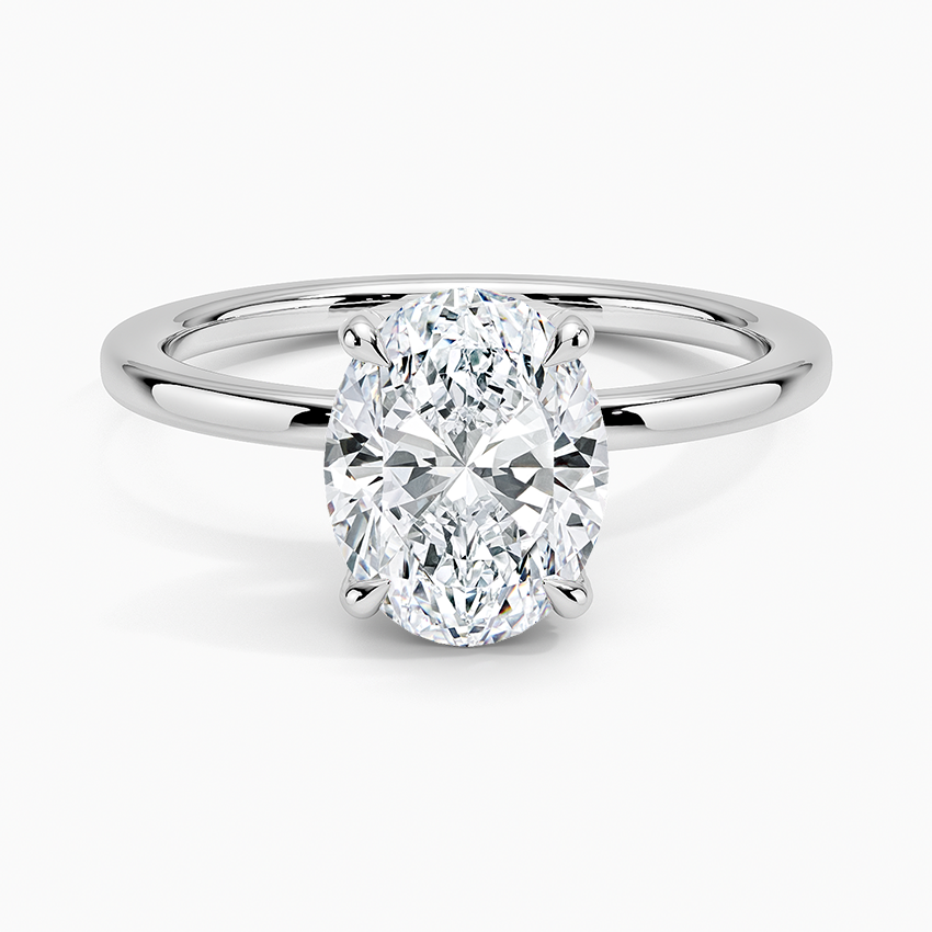 Lumiere 1.5mm Diamond Ring - Oval Center Stone