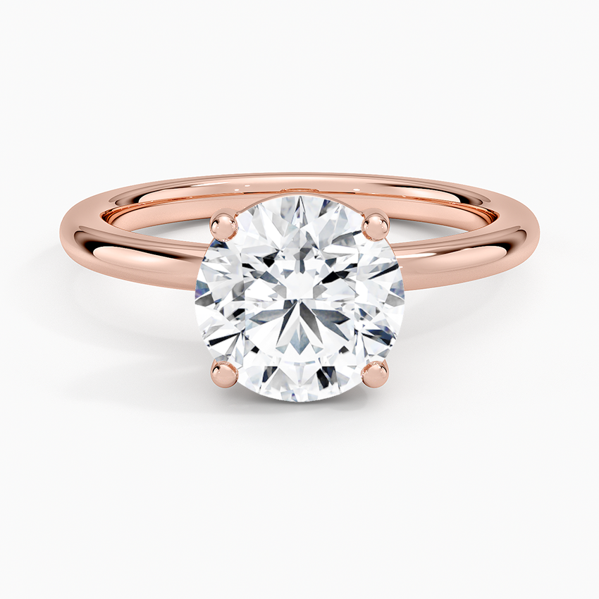 Sydney Perfect Fit 2mm Solitaire Ring - Round Center Stone