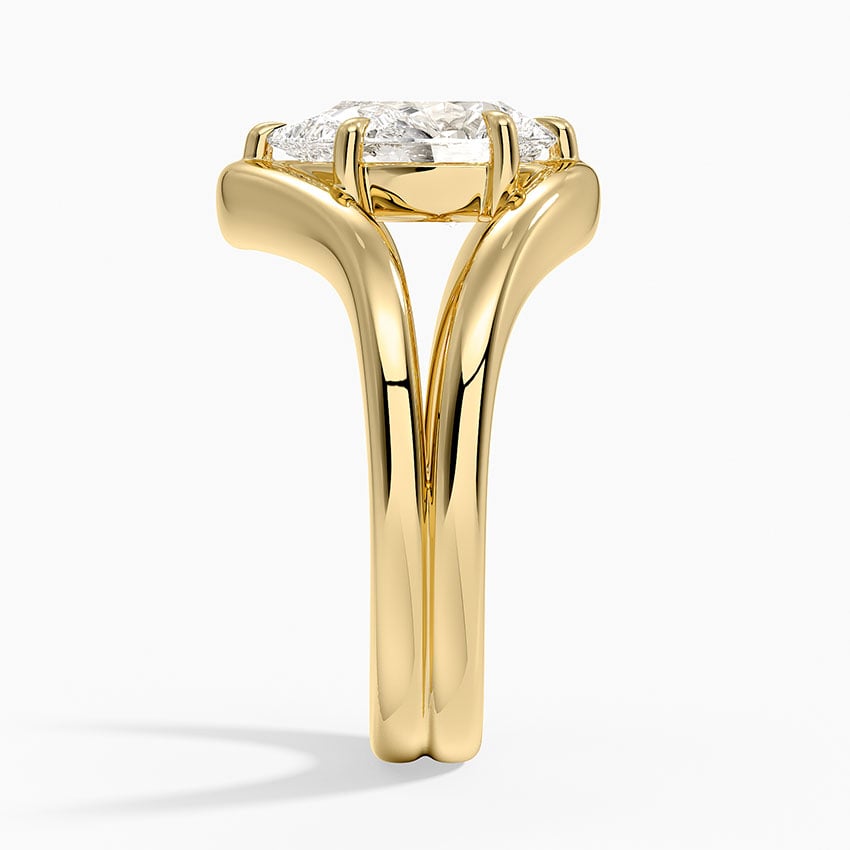 Frame Solitaire Ring - Pear Center Stone