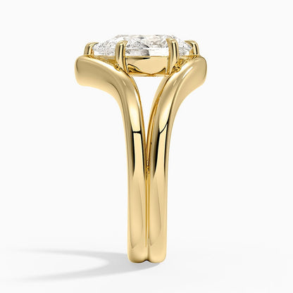 Frame Solitaire Ring - Pear Center Stone