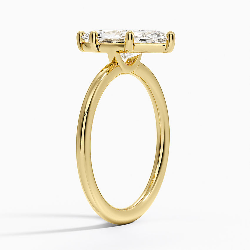 Gwen Perfect Fit Solitaire Ring - Marquise Cut Center Stone