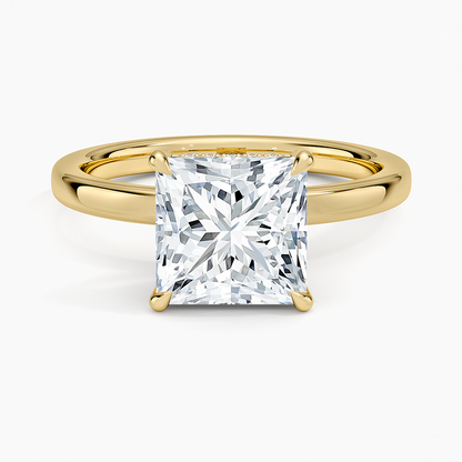 Lumiere 2mm Diamond Ring (1/8 ct. tw.) - Princess Cut Center Stone