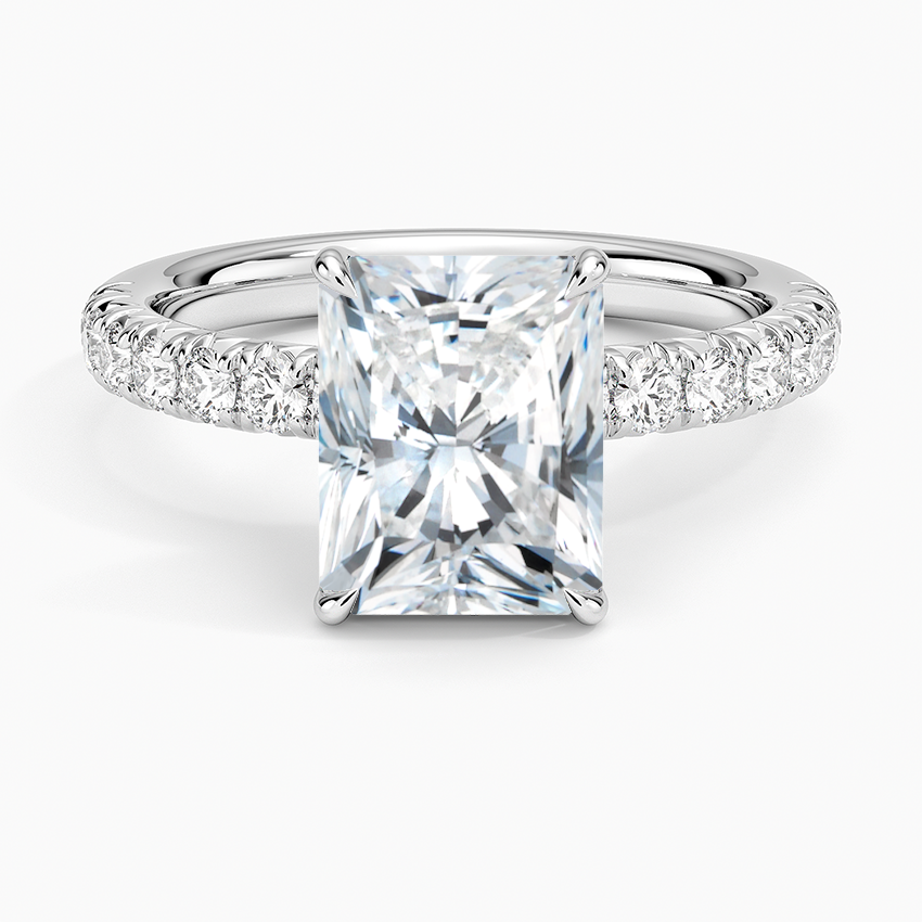 Luxe Amelie Diamond Ring (3/8 ct. tw.) - Radiant Cut Center Stone