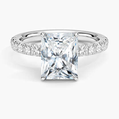 Luxe Amelie Diamond Ring (3/8 ct. tw.) - Radiant Cut Center Stone