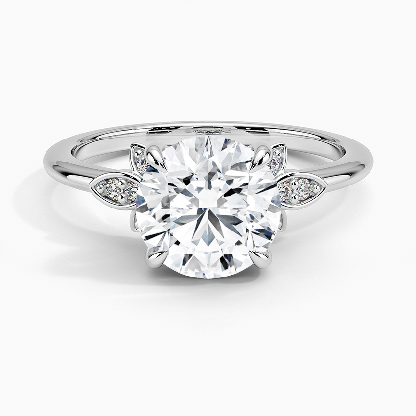 Fiore Diamond Ring - Round Center Stone