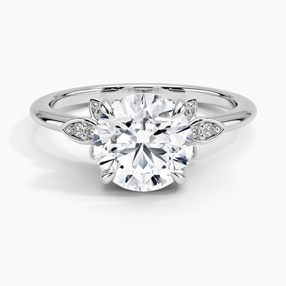 Fiore Diamond Ring - Round Center Stone
