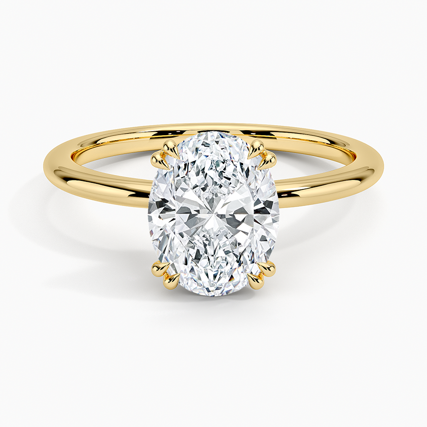 Aveline Solitaire Ring - Oval Center Stone