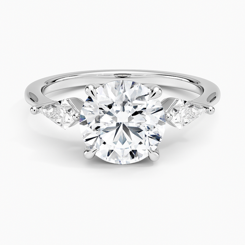 Luxe Cometa Three Stone Diamond Ring (1/3 ct. tw.) - Round Center Stone