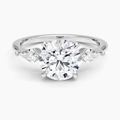 Luxe Cometa Three Stone Diamond Ring (1/3 ct. tw.) - Round Center Stone