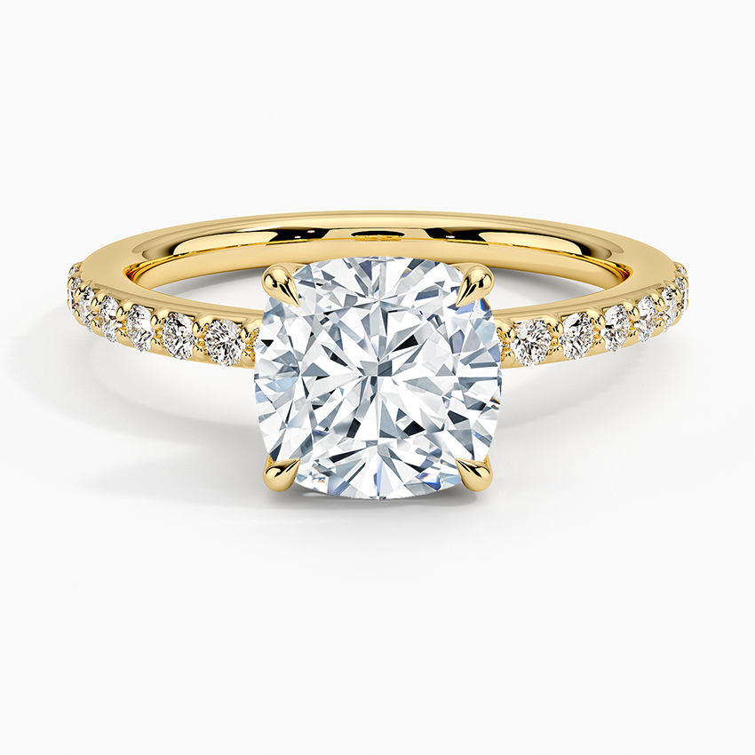 Luxe Elodie Diamond Ring (1/4 ct. tw.) - Cushion Cut Center Stone