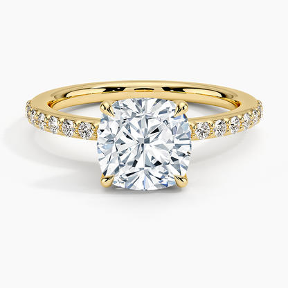 Luxe Elodie Diamond Ring (1/4 ct. tw.) - Cushion Cut Center Stone