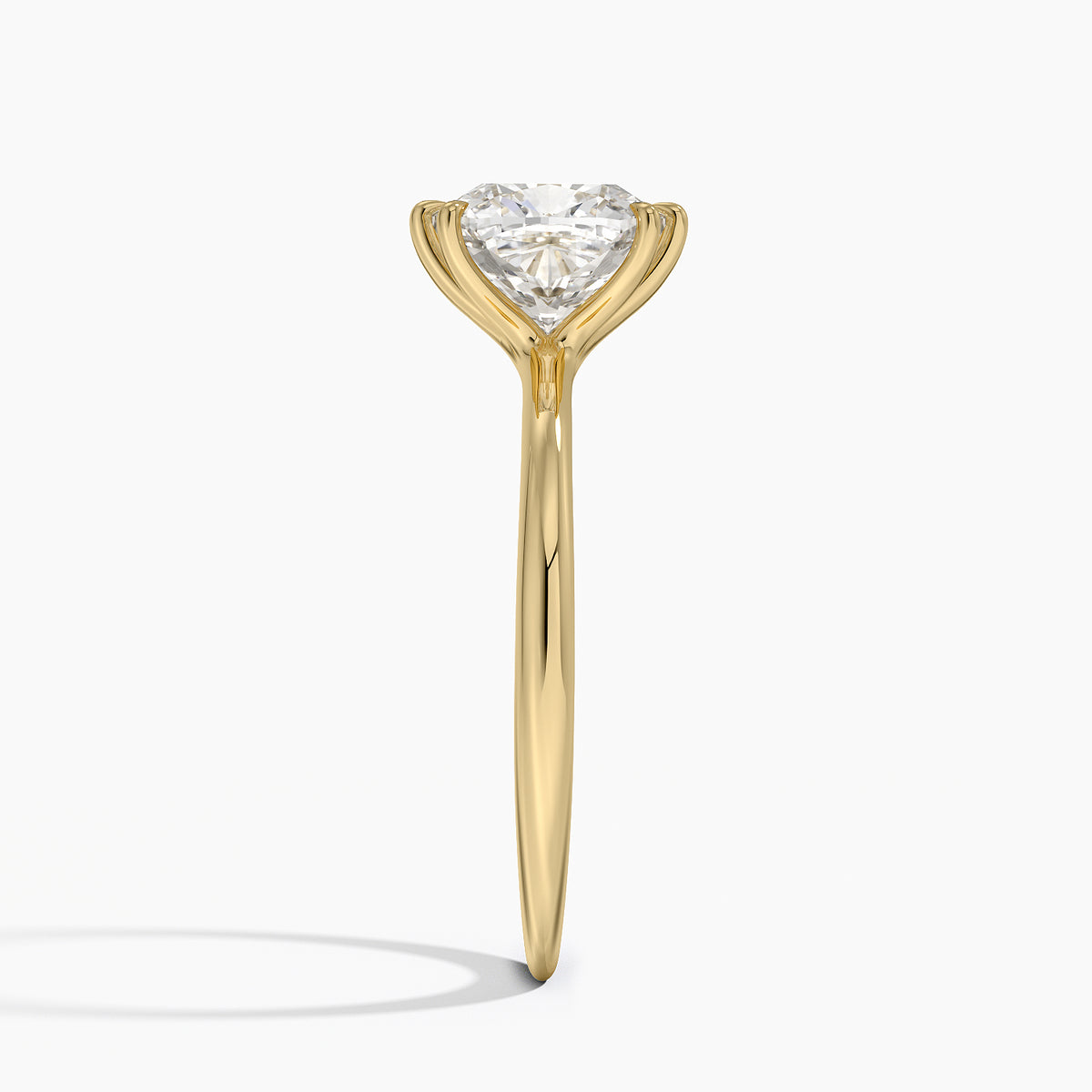 Freesia Six-Prong Solitaire Ring - Cushion Cut Center Stone