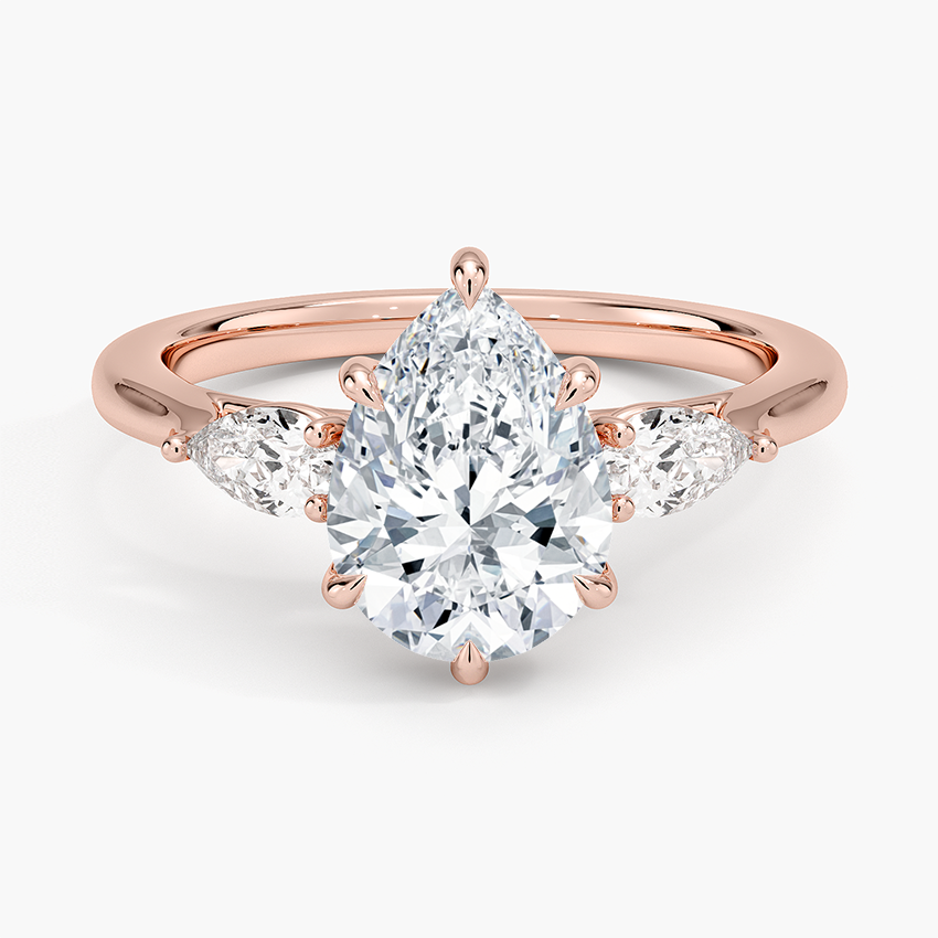Opera Perfect Fit Diamond Ring - Pear Center Stone