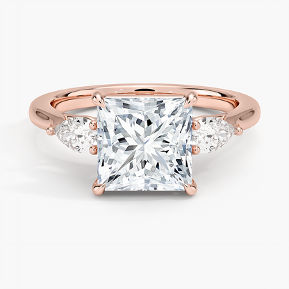 Opera Perfect Fit Diamond Ring - Princess Cut Center Stone