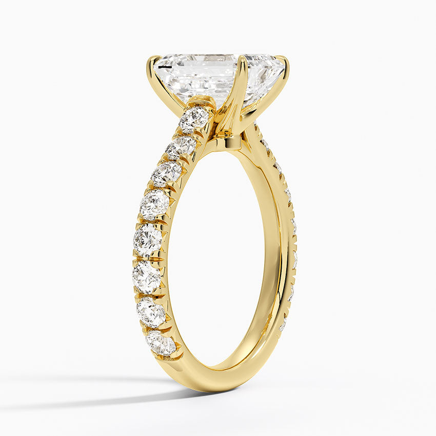 Anthology Three-Quarter Coverage Diamond Ring (7/8 ct. tw.) - Emerald Cut Center Stone