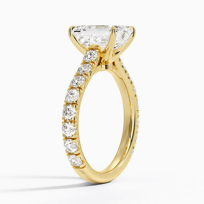 Anthology Three-Quarter Coverage Diamond Ring (7/8 ct. tw.) - Emerald Cut Center Stone