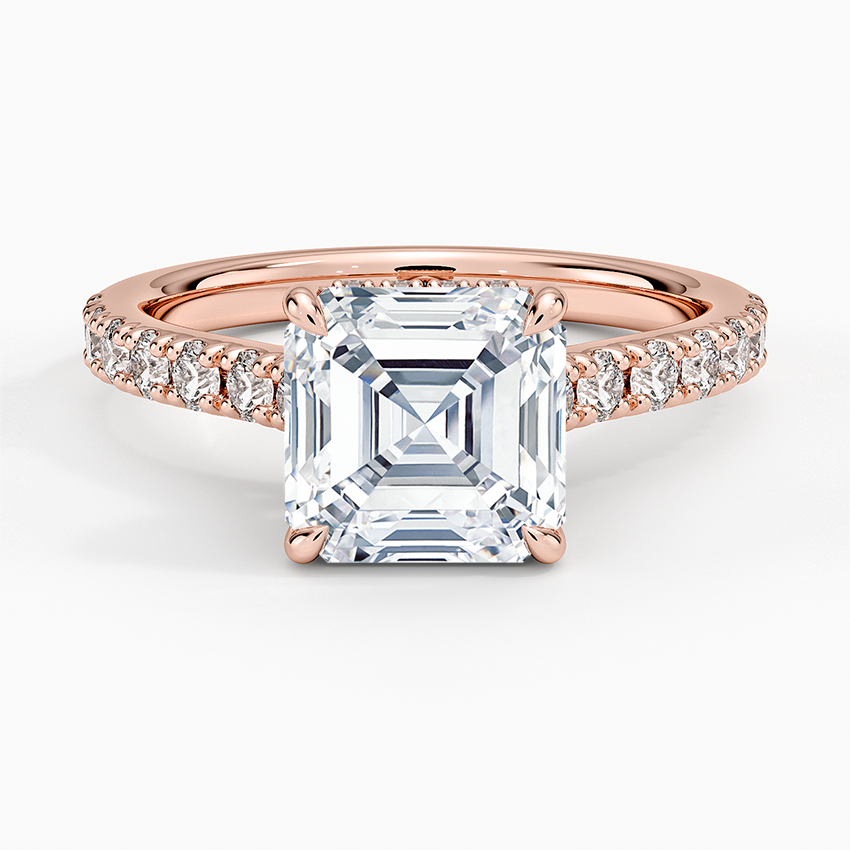 Grand Lissome Diamond Ring - Asscher Cut Center Stone