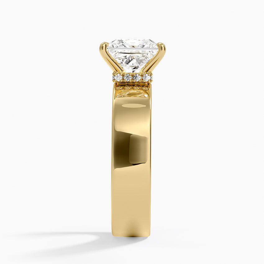 Alden Diamond Ring - Princess Cut Center Stone