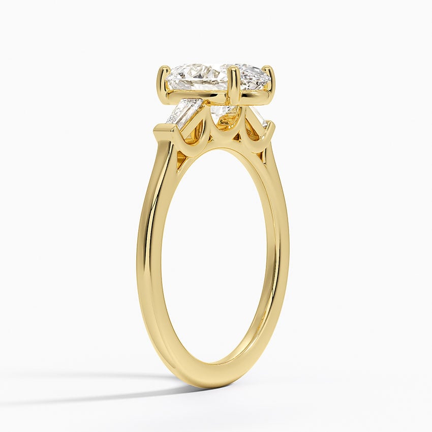 Symphony Perfect Fit Tapered Baguette Diamond Ring - Oval Center Stone