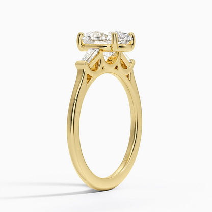 Symphony Perfect Fit Tapered Baguette Diamond Ring - Oval Center Stone
