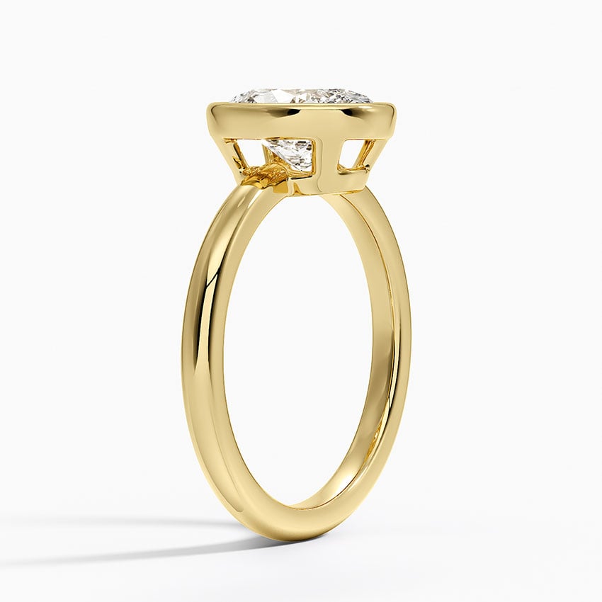 Julietta Bezel Solitaire Ring - Oval Center Stone