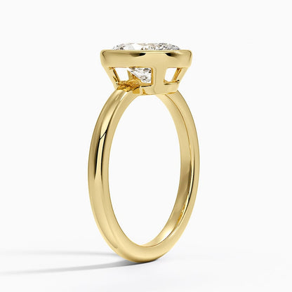 Julietta Bezel Solitaire Ring - Oval Center Stone