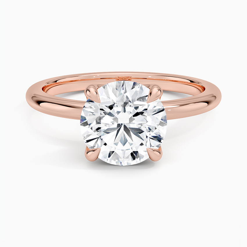 Elodie 1.8mm Solitaire Ring - Round Center Stone