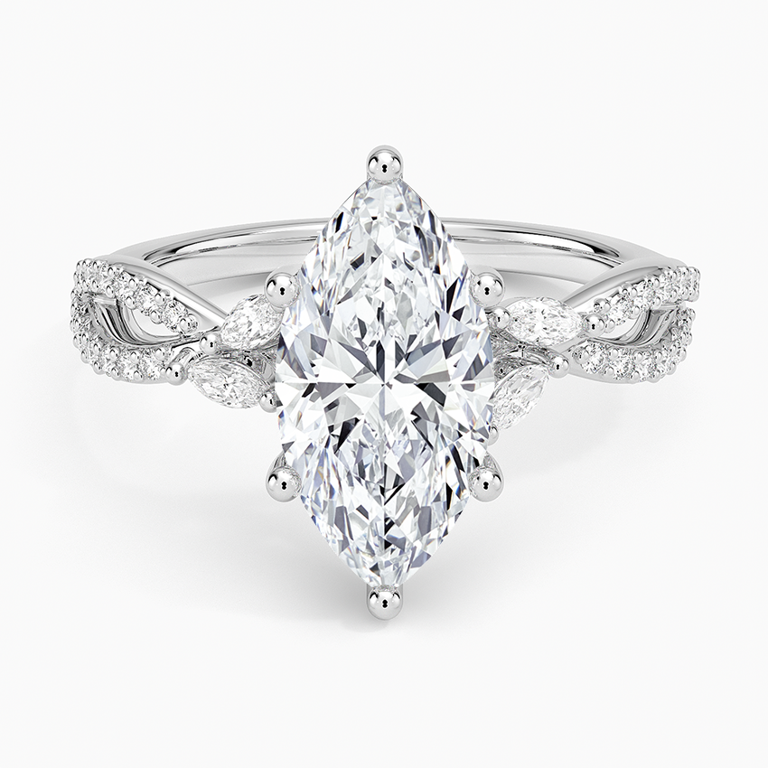Luxe Willow Diamond Ring (1/4 ct. tw.) - Marquise Center Stone