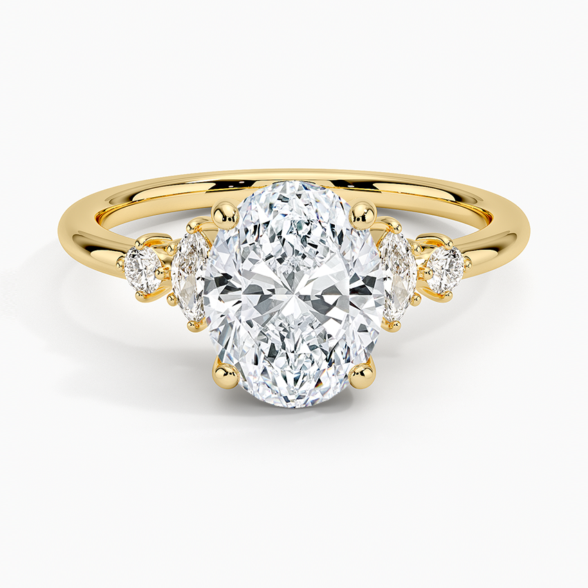 Miroir Diamond Ring - Oval Cut Center Stone