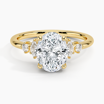 Miroir Diamond Ring - Oval Cut Center Stone